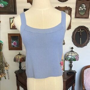 Abercrombie & Fitch Light Blue Ribbed Camisole